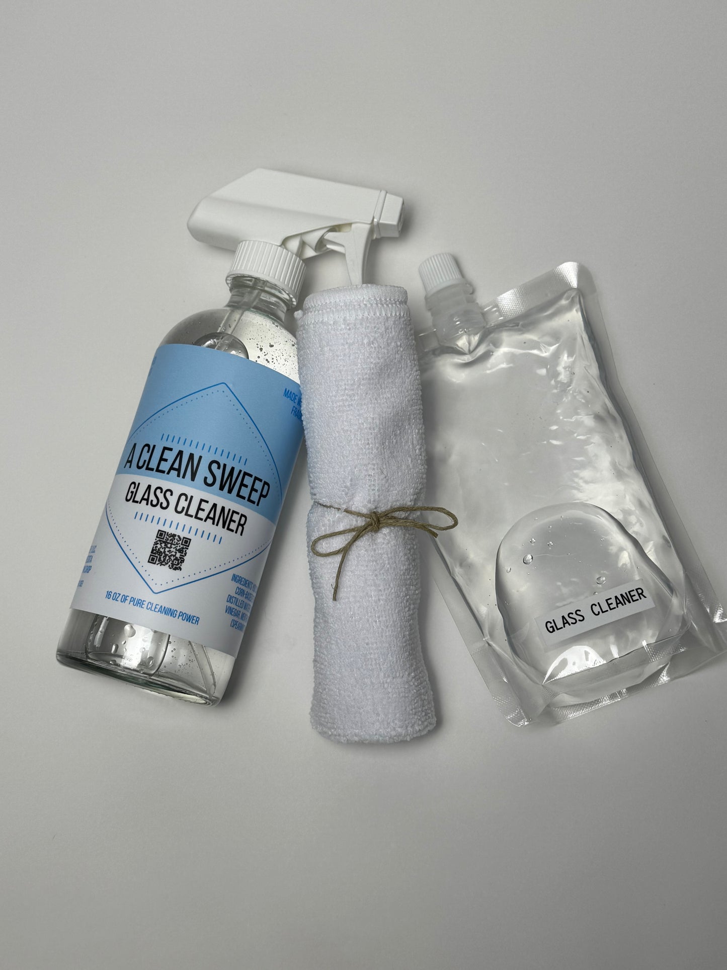 Glass Cleaner Bottle + Backup Bundle – $34 ($40 value)