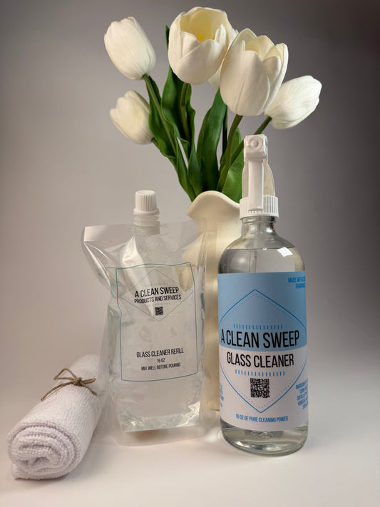 Glass Cleaner Bottle + Backup Bundle – $34 ($40 value)